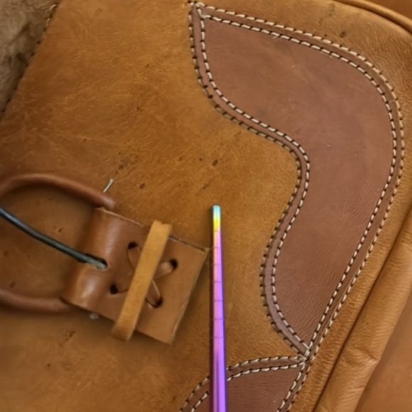 Vintage Handmade Leather Backpack - Picture 9 of 13